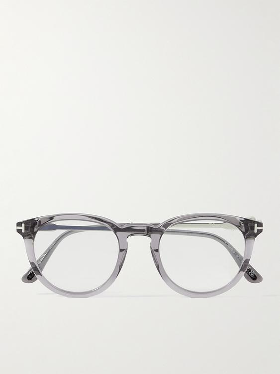 Grey d-frame glasses from Tom Ford
