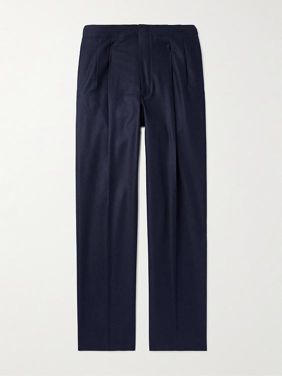 Dark blue casual trousers from Loro Piana