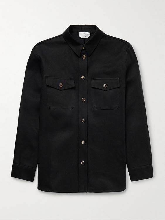 Black overshirt from Gabriela Hearst