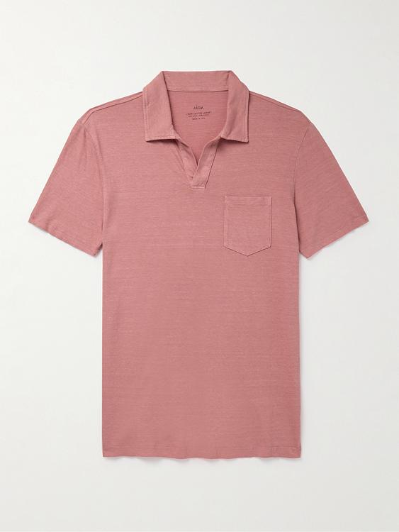 Red short sleeve polo shirt from Altea