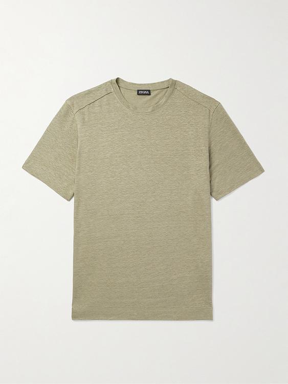 Taupe t-shirt from Zegna