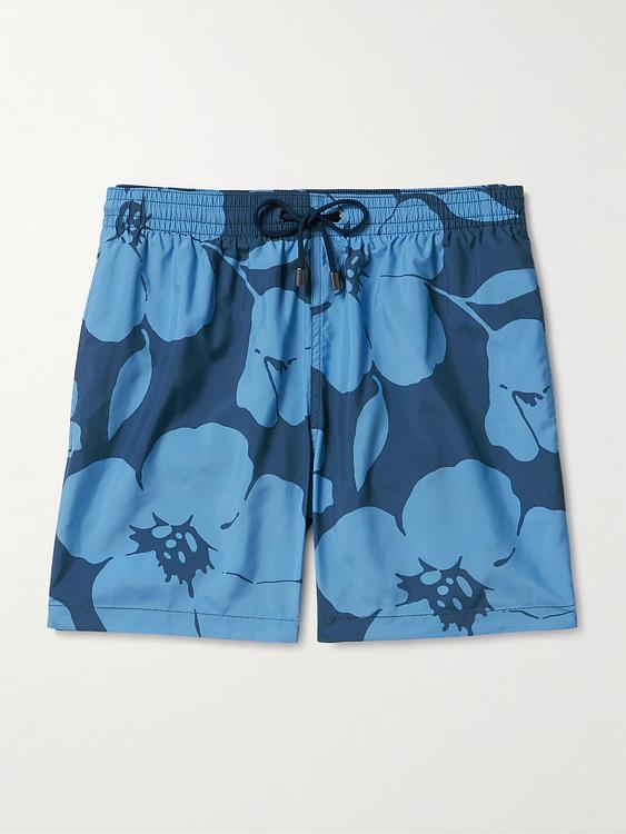 Blue swim shorts from Canali