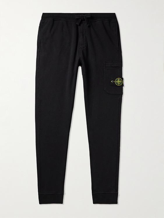 Black sweatpants from Stone Island