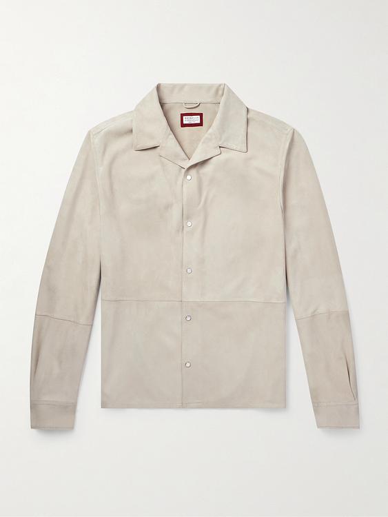 Beige overshirt from Brunello Cucinelli