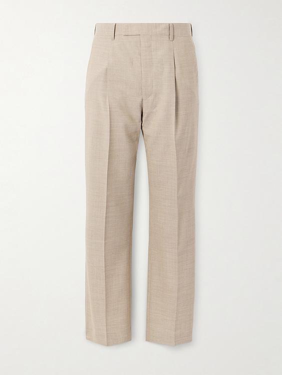 Beige formal trousers from Auralee