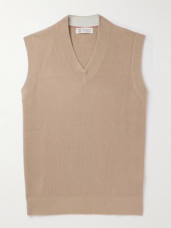Beige pullover from Brunello Cucinelli
