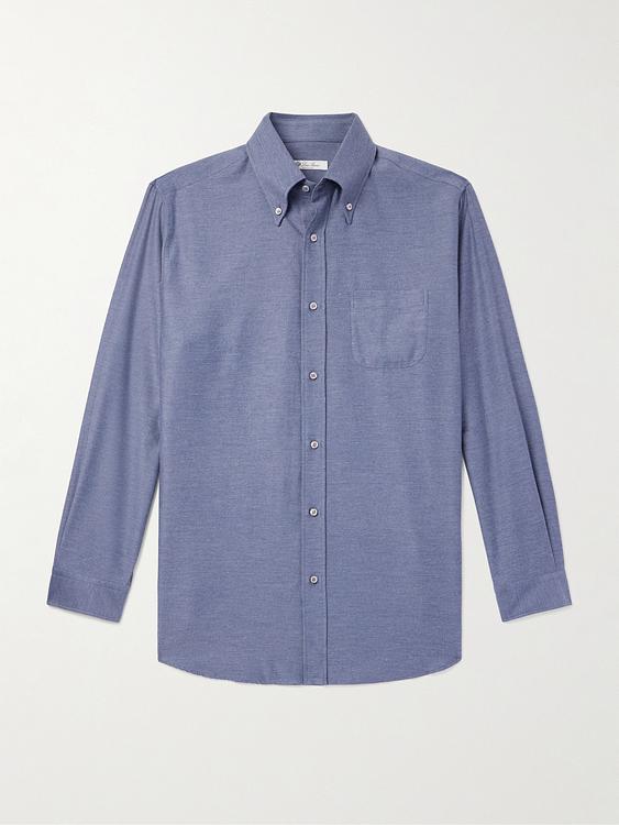 Purple casual shirt from Loro Piana