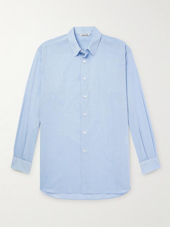 Light blue casual shirt from Auralee