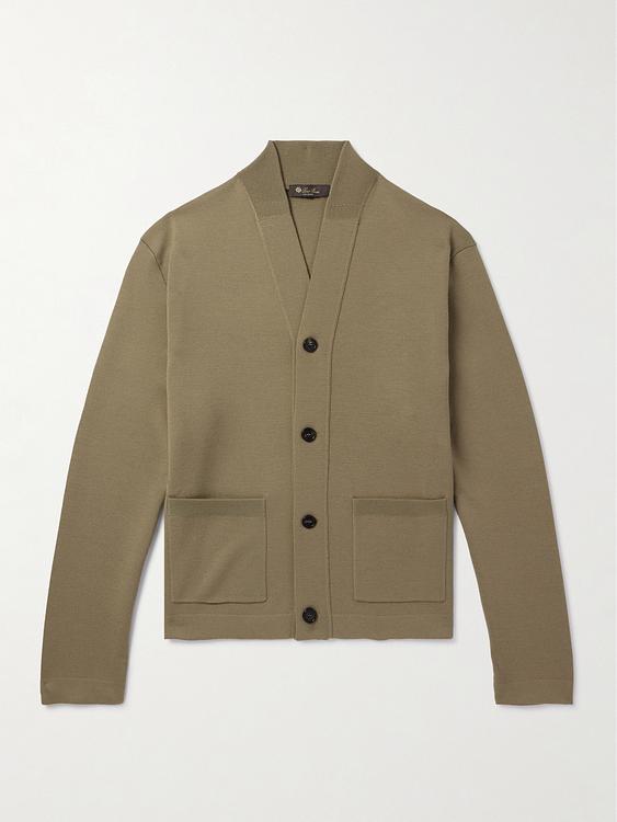 Taupe cardigan from Loro Piana