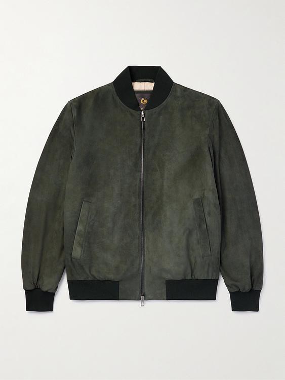 Dark green bomber jacket from Loro Piana