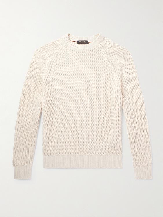 White sweatshirt from Loro Piana