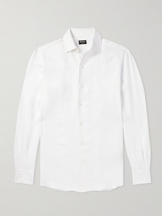 White casual shirt from Zegna