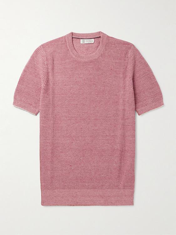 Light purple t-shirt from Brunello Cucinelli