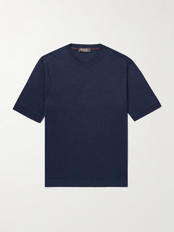 Dark blue t-shirt from Loro Piana