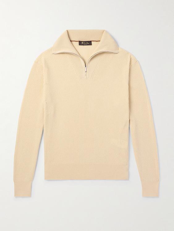 Peach half-zip from Loro Piana