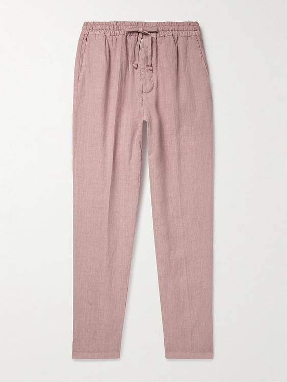 Peach drawstring trousers from Altea