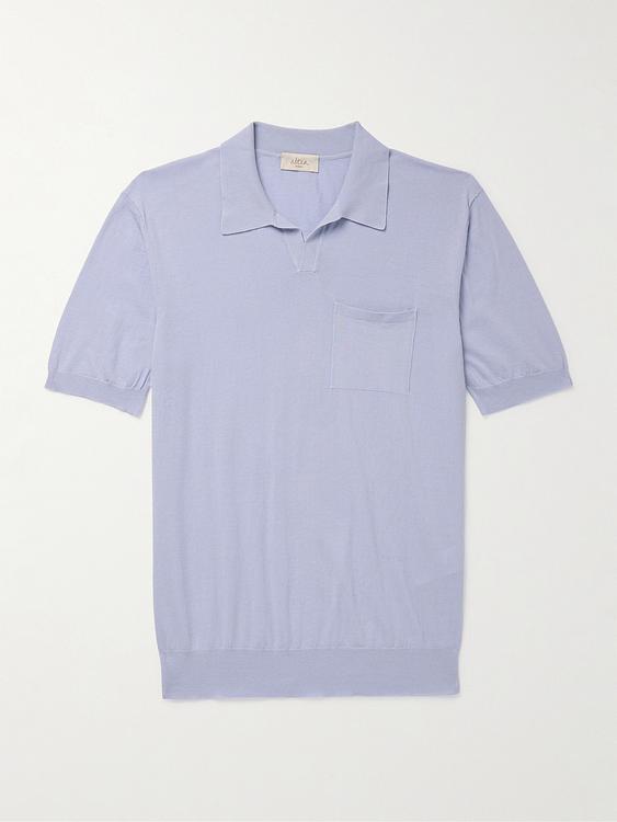 Light blue short sleeve polo shirt from Altea