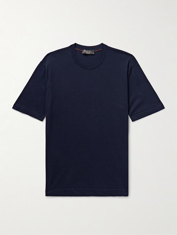 Dark blue t-shirt from Loro Piana