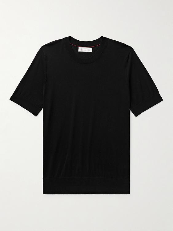 Black t-shirt from Brunello Cucinelli