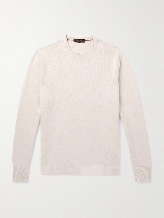 White sweatshirt from Loro Piana