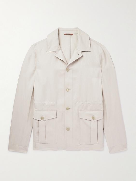 White casual jacket from Canali