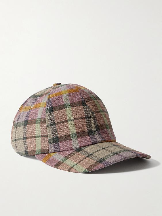 Checkered grey cap from The Elder Statesman