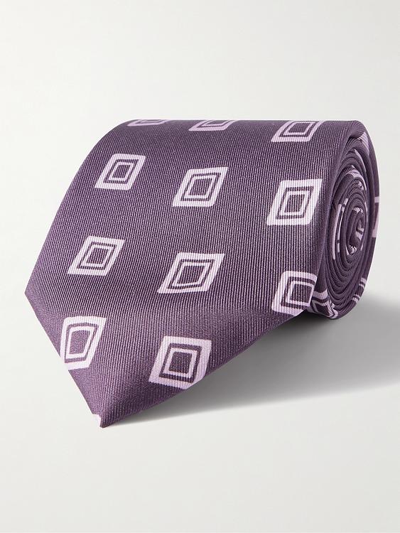 Purple tie from Charvet