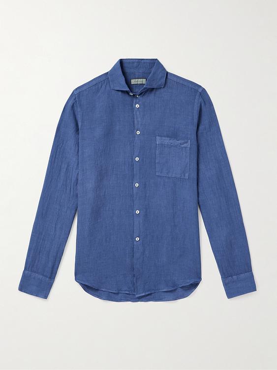 Blue casual shirt from Canali