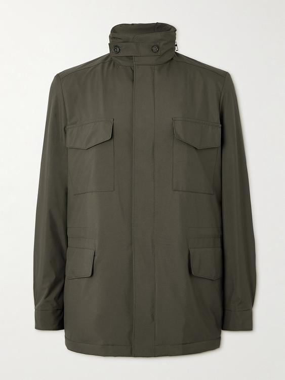 Dark green parka from Loro Piana