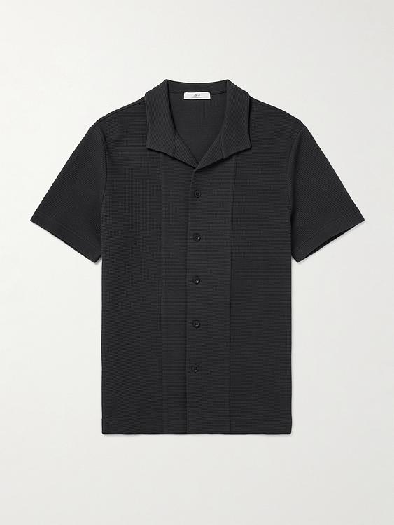 Black short sleeve polo shirt from Mr P.