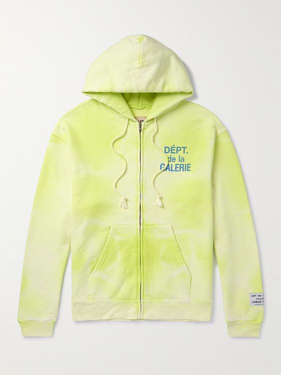 Yellow hooded sweatshirt from Gallery Dept.