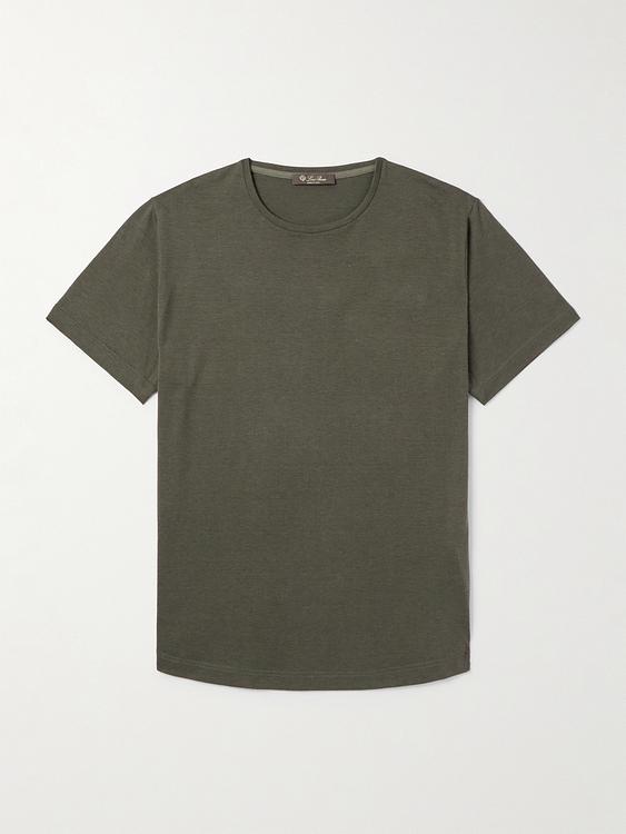 Dark green t-shirt from Loro Piana