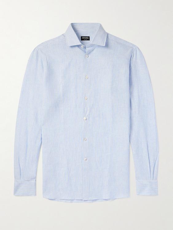 Light blue casual shirt from Zegna