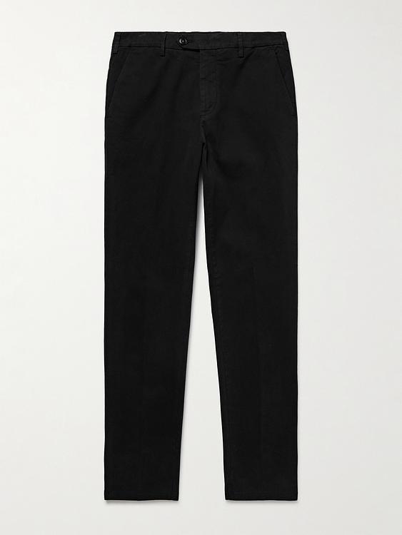 Black chinos from Canali