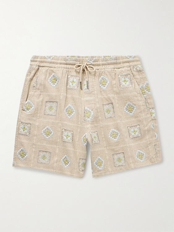 Beige drawstring shorts from NN07