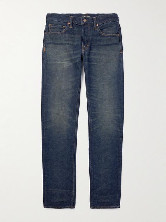 Dark blue jeans from Tom Ford