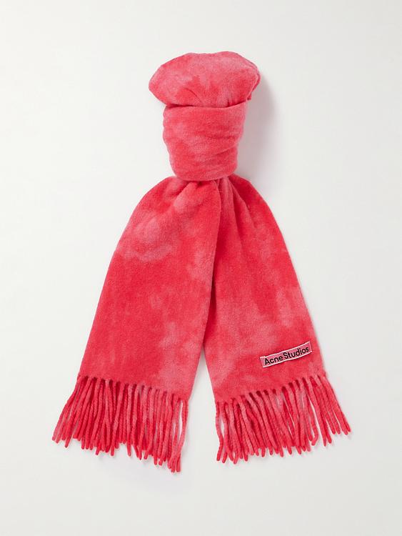 Red scarve from Acne Studios