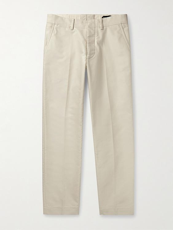 Beige chinos from Tom Ford