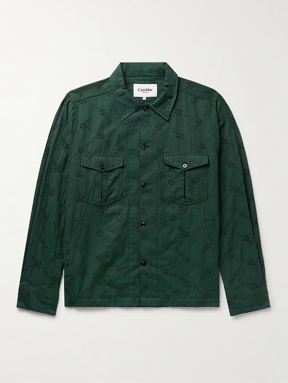 Dark green overshirt from Corridor