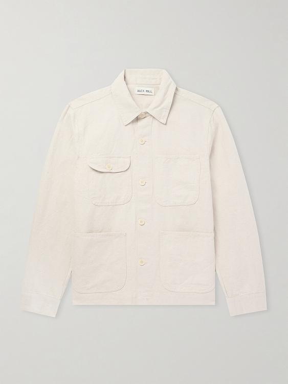 White overshirt from Alex Mill
