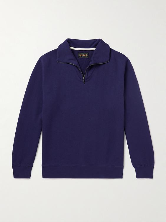 Dark blue half-zip from Beams Plus