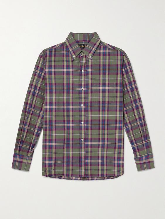 Checkered multicolor casual shirt from Beams Plus