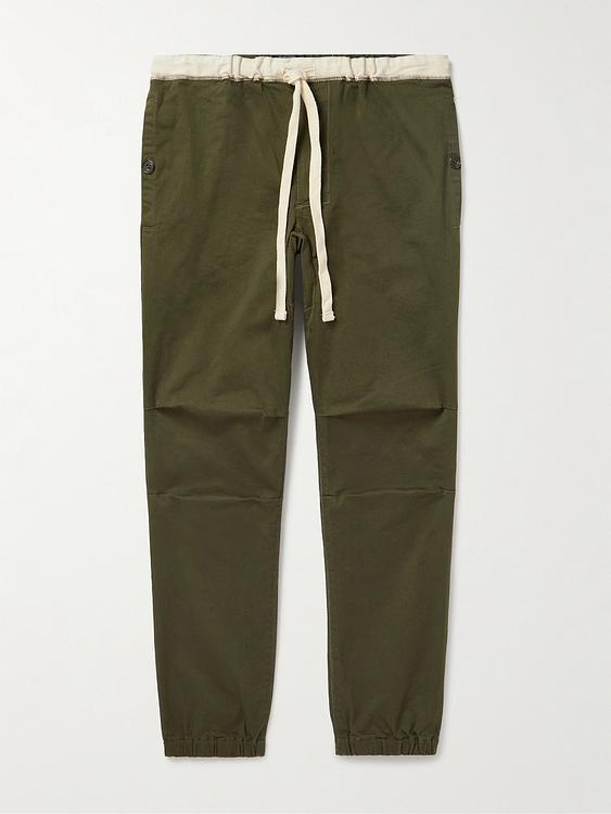 Dark green casual trousers from Beams Plus