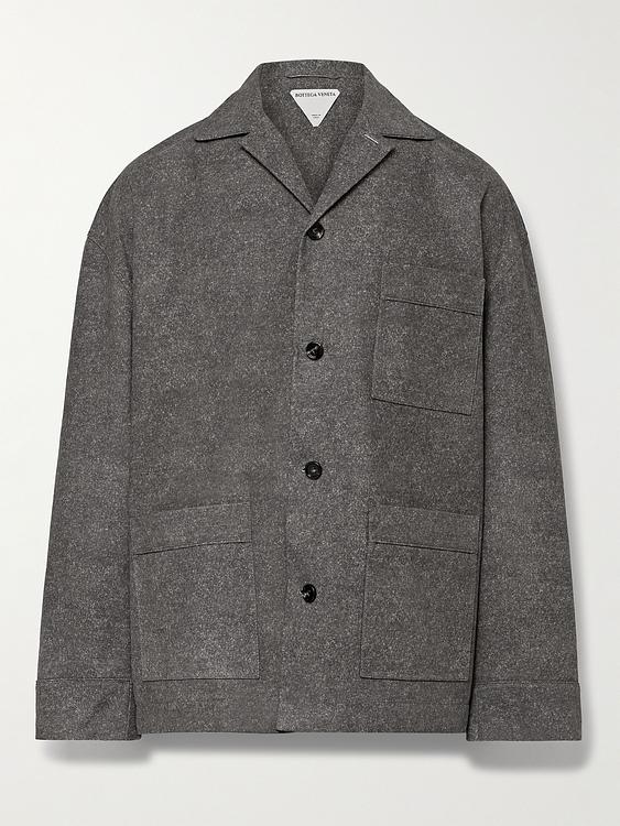 Dark grey cardigan from Bottega Veneta