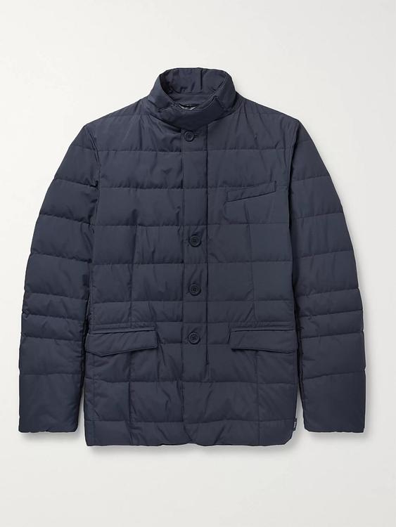 Dark grey down jacket from Herno Laminar