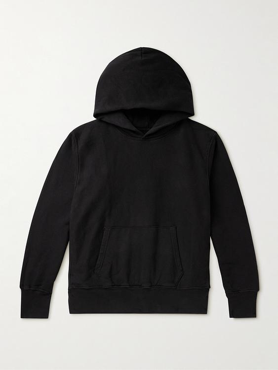 Black hooded sweatshirt from Les Tien