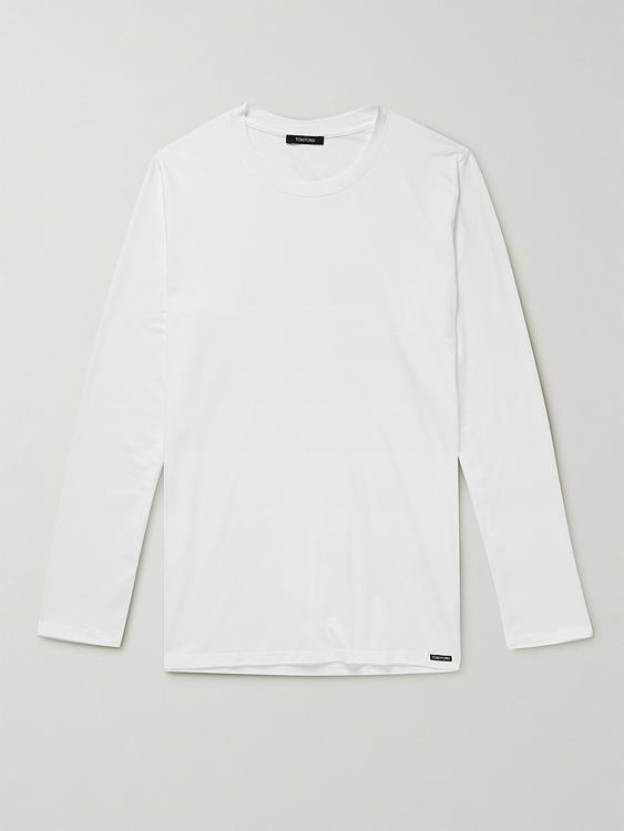 White long sleeve t-shirt from Tom Ford
