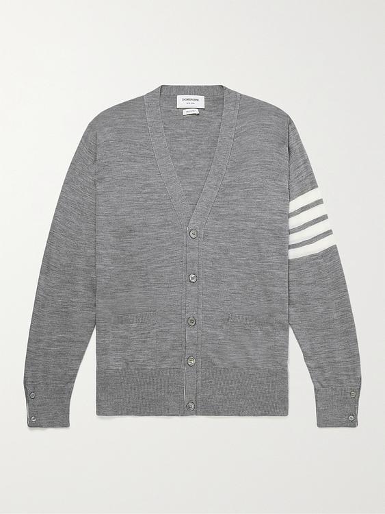 Grey cardigan from Thom Browne