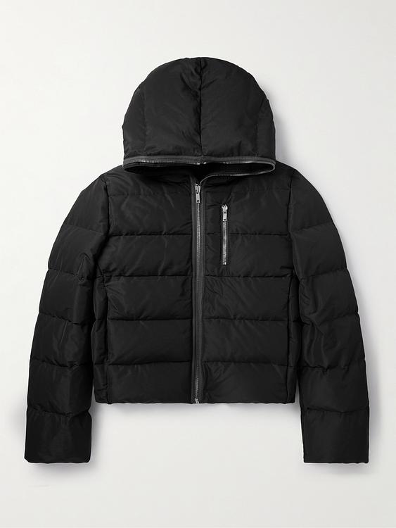 Black down jacket from Rick Owens