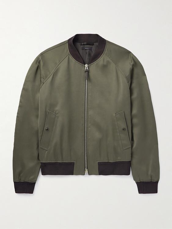 Dark green casual jacket from Tom Ford